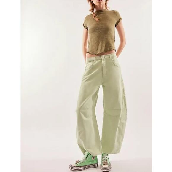 NEW Nan-Ku Couture Free People Cruise Studded Spring Ming Green High Top Sneaker - Picture 2 of 10